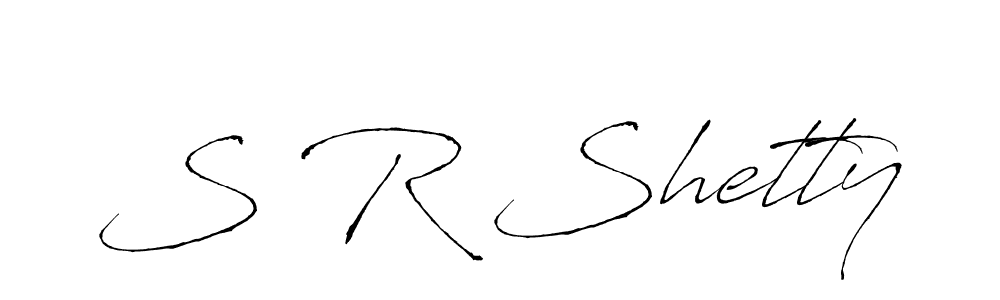 S R Shetty stylish signature style. Best Handwritten Sign (Antro_Vectra) for my name. Handwritten Signature Collection Ideas for my name S R Shetty. S R Shetty signature style 6 images and pictures png