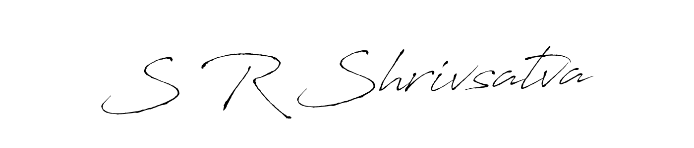 Antro_Vectra is a professional signature style that is perfect for those who want to add a touch of class to their signature. It is also a great choice for those who want to make their signature more unique. Get S R Shrivsatva name to fancy signature for free. S R Shrivsatva signature style 6 images and pictures png