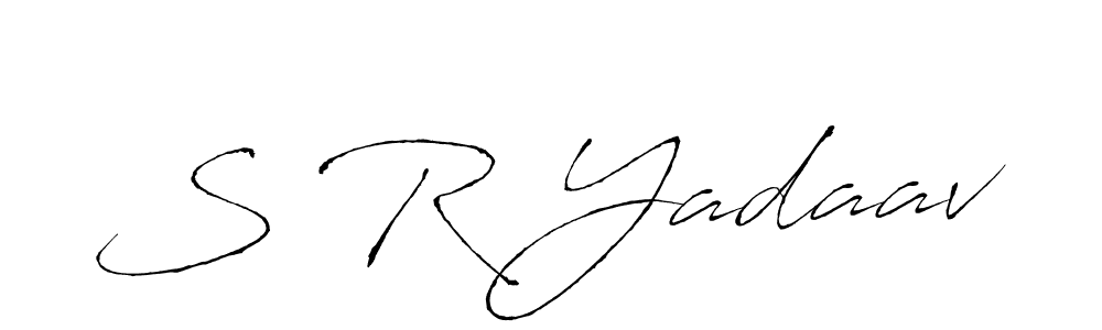 Antro_Vectra is a professional signature style that is perfect for those who want to add a touch of class to their signature. It is also a great choice for those who want to make their signature more unique. Get S R Yadaav name to fancy signature for free. S R Yadaav signature style 6 images and pictures png