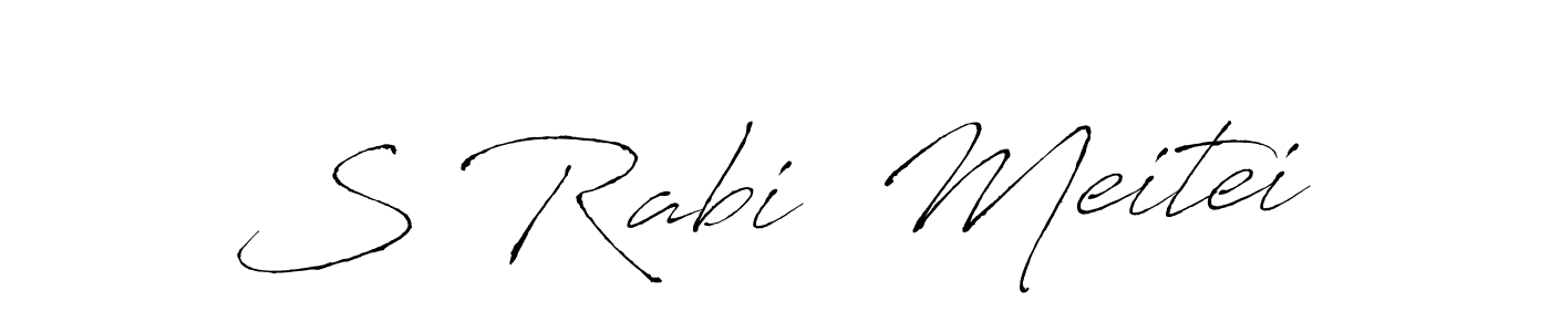 How to make S Rabi  Meitei signature? Antro_Vectra is a professional autograph style. Create handwritten signature for S Rabi  Meitei name. S Rabi  Meitei signature style 6 images and pictures png