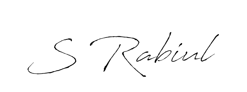 Also we have S Rabiul name is the best signature style. Create professional handwritten signature collection using Antro_Vectra autograph style. S Rabiul signature style 6 images and pictures png