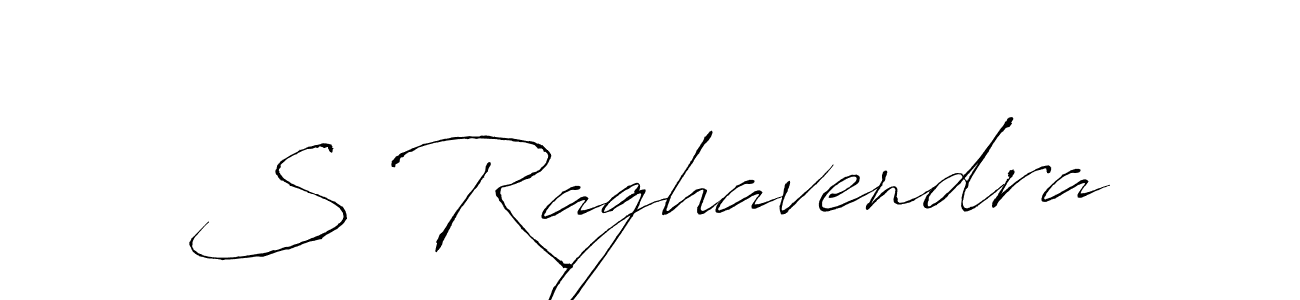 Design your own signature with our free online signature maker. With this signature software, you can create a handwritten (Antro_Vectra) signature for name S Raghavendra. S Raghavendra signature style 6 images and pictures png