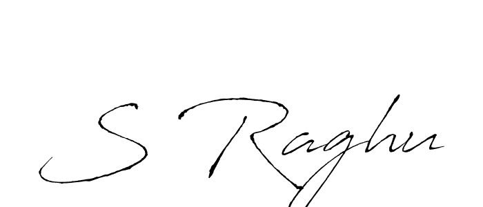 Design your own signature with our free online signature maker. With this signature software, you can create a handwritten (Antro_Vectra) signature for name S Raghu. S Raghu signature style 6 images and pictures png