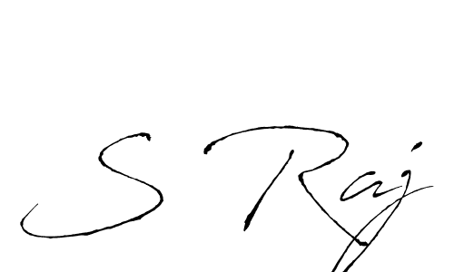 How to make S Raj signature? Antro_Vectra is a professional autograph style. Create handwritten signature for S Raj name. S Raj signature style 6 images and pictures png