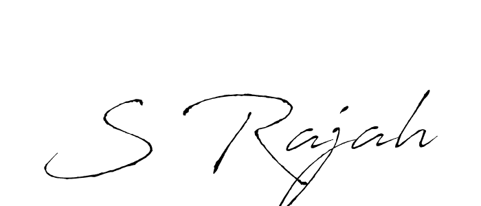 Antro_Vectra is a professional signature style that is perfect for those who want to add a touch of class to their signature. It is also a great choice for those who want to make their signature more unique. Get S Rajah name to fancy signature for free. S Rajah signature style 6 images and pictures png