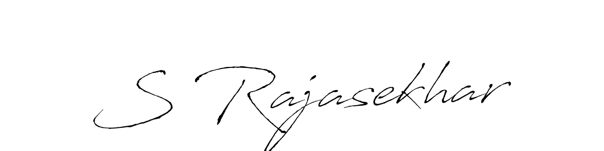 Make a beautiful signature design for name S Rajasekhar. With this signature (Antro_Vectra) style, you can create a handwritten signature for free. S Rajasekhar signature style 6 images and pictures png