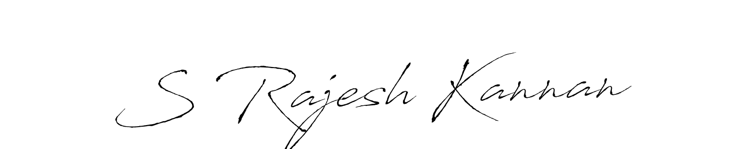 The best way (Antro_Vectra) to make a short signature is to pick only two or three words in your name. The name S Rajesh Kannan include a total of six letters. For converting this name. S Rajesh Kannan signature style 6 images and pictures png