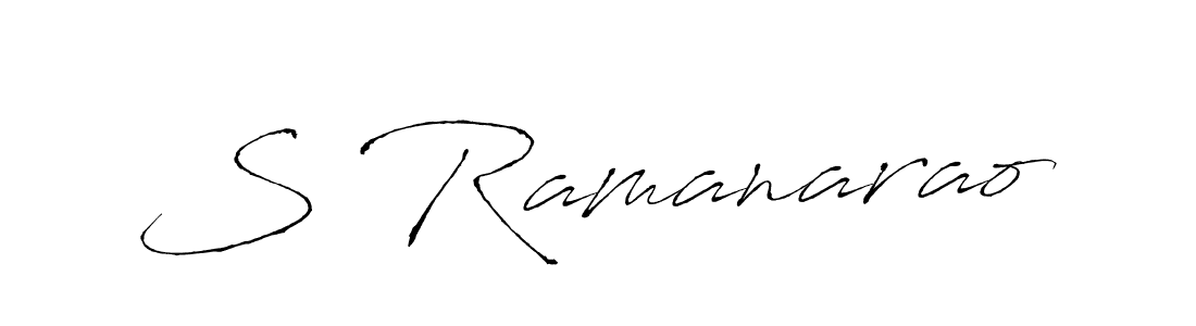 How to make S Ramanarao signature? Antro_Vectra is a professional autograph style. Create handwritten signature for S Ramanarao name. S Ramanarao signature style 6 images and pictures png