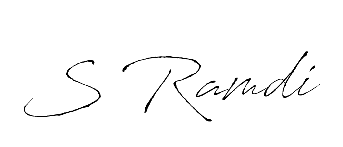 Make a beautiful signature design for name S Ramdi. With this signature (Antro_Vectra) style, you can create a handwritten signature for free. S Ramdi signature style 6 images and pictures png