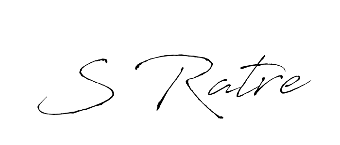 Design your own signature with our free online signature maker. With this signature software, you can create a handwritten (Antro_Vectra) signature for name S Ratre. S Ratre signature style 6 images and pictures png
