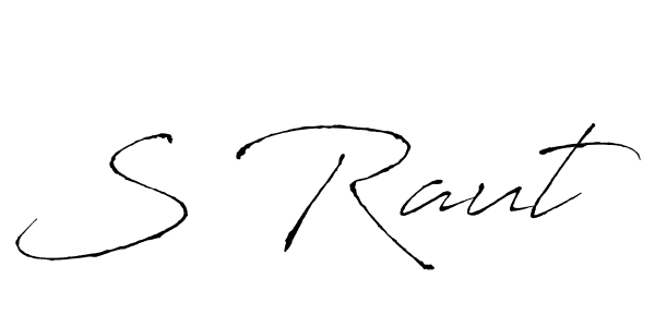 How to make S Raut signature? Antro_Vectra is a professional autograph style. Create handwritten signature for S Raut name. S Raut signature style 6 images and pictures png