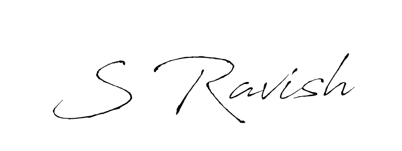 How to Draw S Ravish signature style? Antro_Vectra is a latest design signature styles for name S Ravish. S Ravish signature style 6 images and pictures png