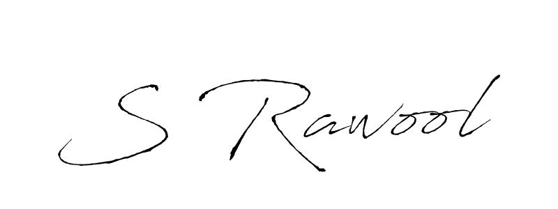Make a beautiful signature design for name S Rawool. With this signature (Antro_Vectra) style, you can create a handwritten signature for free. S Rawool signature style 6 images and pictures png