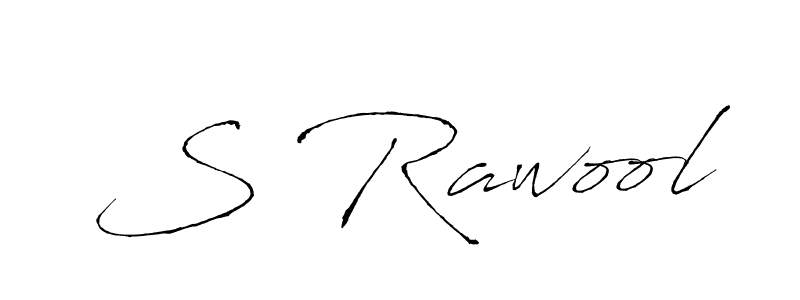 Make a beautiful signature design for name S Rawool. With this signature (Antro_Vectra) style, you can create a handwritten signature for free. S Rawool signature style 6 images and pictures png