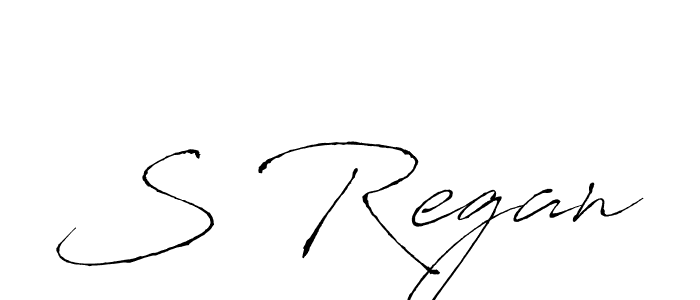 How to make S Regan name signature. Use Antro_Vectra style for creating short signs online. This is the latest handwritten sign. S Regan signature style 6 images and pictures png