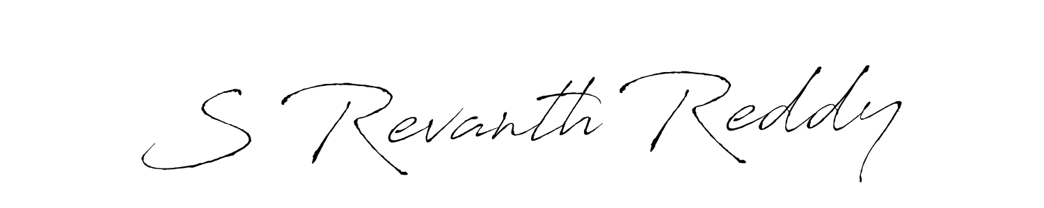 S Revanth Reddy stylish signature style. Best Handwritten Sign (Antro_Vectra) for my name. Handwritten Signature Collection Ideas for my name S Revanth Reddy. S Revanth Reddy signature style 6 images and pictures png