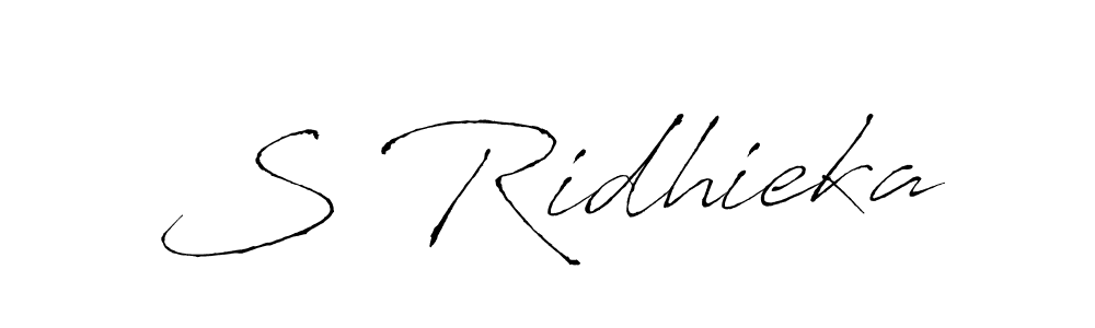 You should practise on your own different ways (Antro_Vectra) to write your name (S Ridhieka) in signature. don't let someone else do it for you. S Ridhieka signature style 6 images and pictures png