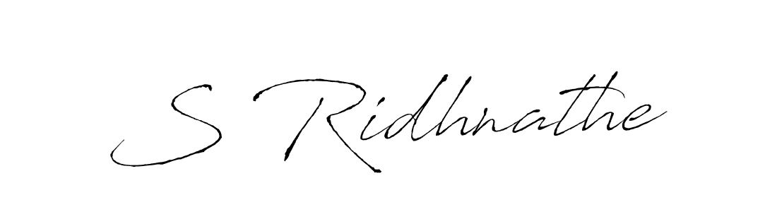 Create a beautiful signature design for name S Ridhnathe. With this signature (Antro_Vectra) fonts, you can make a handwritten signature for free. S Ridhnathe signature style 6 images and pictures png