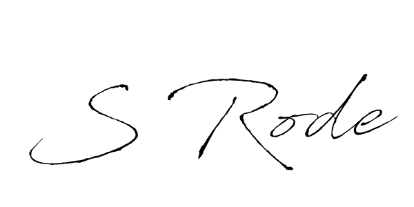 How to make S Rode signature? Antro_Vectra is a professional autograph style. Create handwritten signature for S Rode name. S Rode signature style 6 images and pictures png