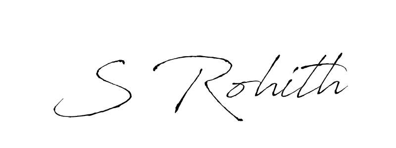 Make a beautiful signature design for name S Rohith. With this signature (Antro_Vectra) style, you can create a handwritten signature for free. S Rohith signature style 6 images and pictures png