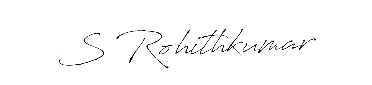 The best way (Antro_Vectra) to make a short signature is to pick only two or three words in your name. The name S Rohithkumar include a total of six letters. For converting this name. S Rohithkumar signature style 6 images and pictures png