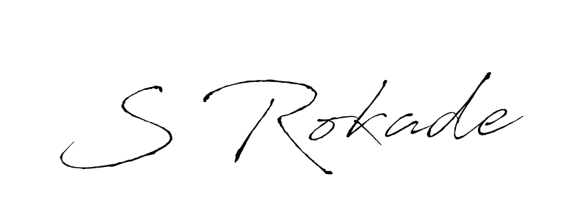 S Rokade stylish signature style. Best Handwritten Sign (Antro_Vectra) for my name. Handwritten Signature Collection Ideas for my name S Rokade. S Rokade signature style 6 images and pictures png