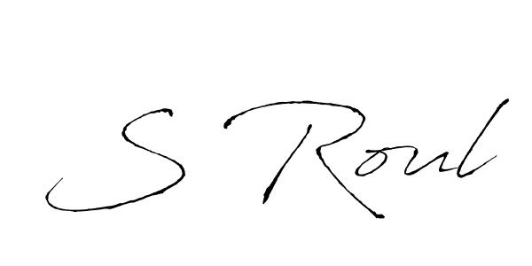Once you've used our free online signature maker to create your best signature Antro_Vectra style, it's time to enjoy all of the benefits that S Roul name signing documents. S Roul signature style 6 images and pictures png