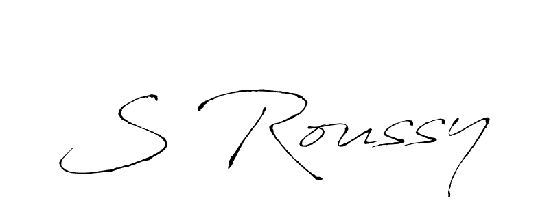 if you are searching for the best signature style for your name S Roussy. so please give up your signature search. here we have designed multiple signature styles  using Antro_Vectra. S Roussy signature style 6 images and pictures png