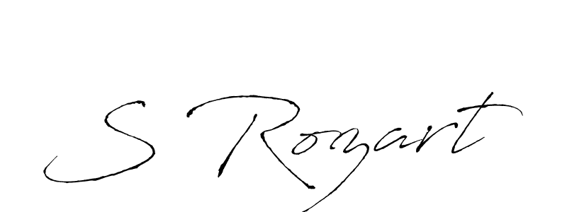 Create a beautiful signature design for name S Rozart. With this signature (Antro_Vectra) fonts, you can make a handwritten signature for free. S Rozart signature style 6 images and pictures png