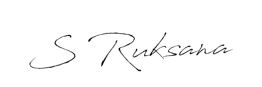 The best way (Antro_Vectra) to make a short signature is to pick only two or three words in your name. The name S Ruksana include a total of six letters. For converting this name. S Ruksana signature style 6 images and pictures png