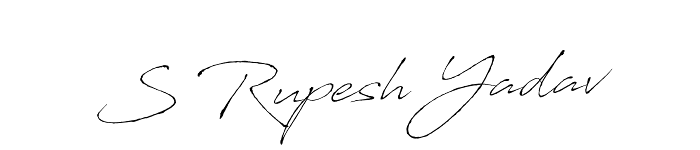How to make S Rupesh Yadav signature? Antro_Vectra is a professional autograph style. Create handwritten signature for S Rupesh Yadav name. S Rupesh Yadav signature style 6 images and pictures png