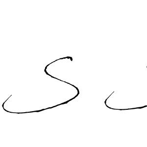 You should practise on your own different ways (Antro_Vectra) to write your name (S S) in signature. don't let someone else do it for you. S S signature style 6 images and pictures png