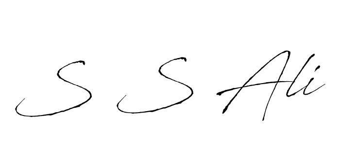 Create a beautiful signature design for name S S Ali. With this signature (Antro_Vectra) fonts, you can make a handwritten signature for free. S S Ali signature style 6 images and pictures png