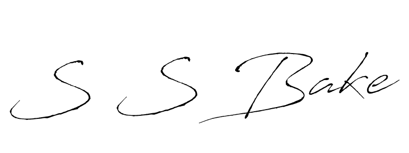 How to make S S Bake name signature. Use Antro_Vectra style for creating short signs online. This is the latest handwritten sign. S S Bake signature style 6 images and pictures png