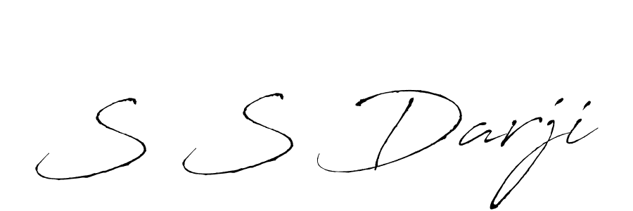 How to make S S Darji name signature. Use Antro_Vectra style for creating short signs online. This is the latest handwritten sign. S S Darji signature style 6 images and pictures png