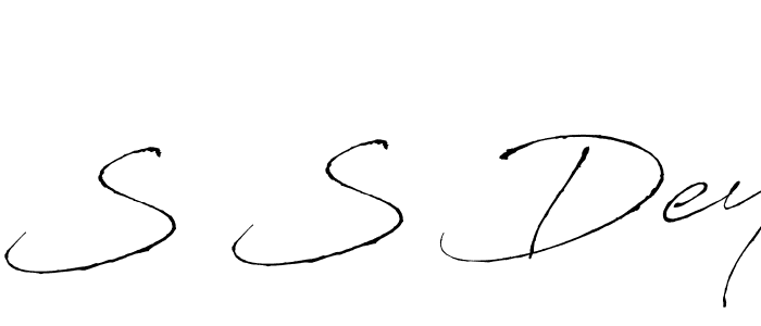 Create a beautiful signature design for name S S Dey. With this signature (Antro_Vectra) fonts, you can make a handwritten signature for free. S S Dey signature style 6 images and pictures png