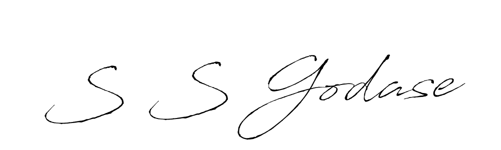 Also we have S S Godase name is the best signature style. Create professional handwritten signature collection using Antro_Vectra autograph style. S S Godase signature style 6 images and pictures png