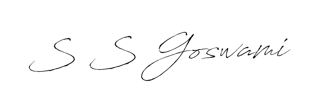 Use a signature maker to create a handwritten signature online. With this signature software, you can design (Antro_Vectra) your own signature for name S S Goswami. S S Goswami signature style 6 images and pictures png