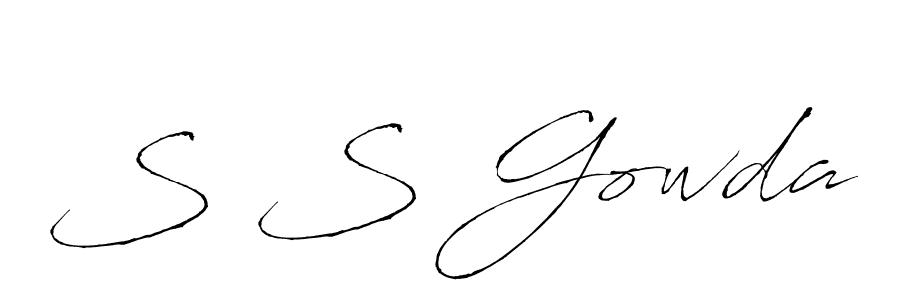 You should practise on your own different ways (Antro_Vectra) to write your name (S S Gowda) in signature. don't let someone else do it for you. S S Gowda signature style 6 images and pictures png