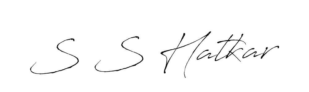Also we have S S Hatkar name is the best signature style. Create professional handwritten signature collection using Antro_Vectra autograph style. S S Hatkar signature style 6 images and pictures png