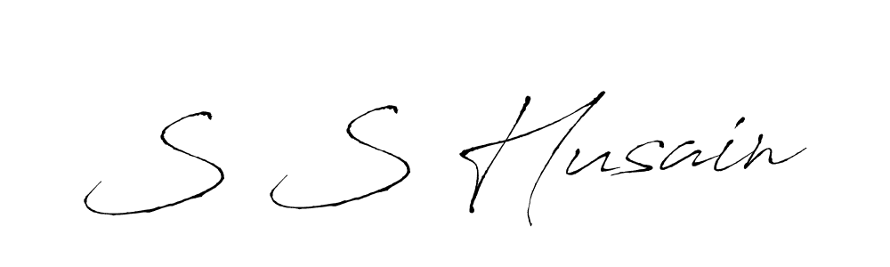 How to make S S Husain signature? Antro_Vectra is a professional autograph style. Create handwritten signature for S S Husain name. S S Husain signature style 6 images and pictures png