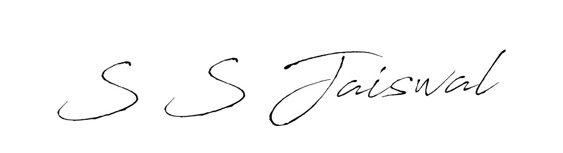 The best way (Antro_Vectra) to make a short signature is to pick only two or three words in your name. The name S S Jaiswal include a total of six letters. For converting this name. S S Jaiswal signature style 6 images and pictures png