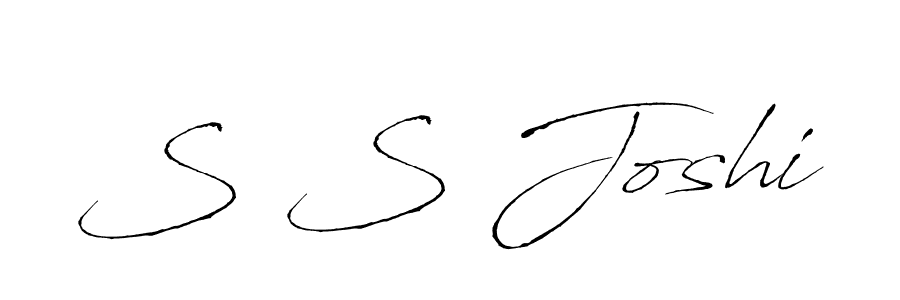 How to make S S Joshi signature? Antro_Vectra is a professional autograph style. Create handwritten signature for S S Joshi name. S S Joshi signature style 6 images and pictures png