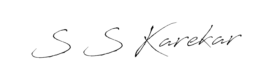 Similarly Antro_Vectra is the best handwritten signature design. Signature creator online .You can use it as an online autograph creator for name S S Karekar. S S Karekar signature style 6 images and pictures png