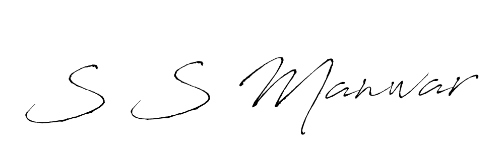 Also we have S S Manwar name is the best signature style. Create professional handwritten signature collection using Antro_Vectra autograph style. S S Manwar signature style 6 images and pictures png