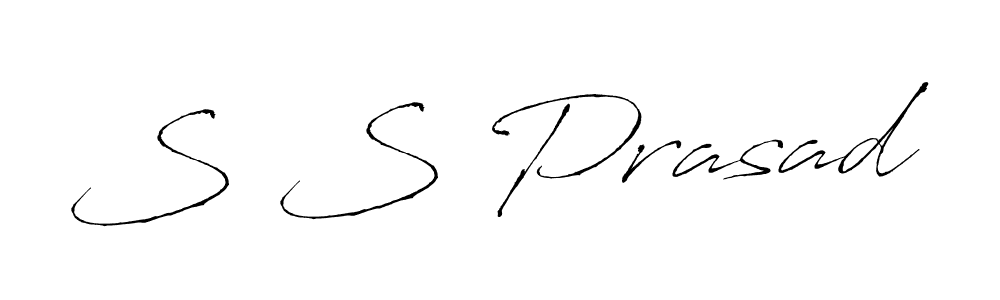 S S Prasad stylish signature style. Best Handwritten Sign (Antro_Vectra) for my name. Handwritten Signature Collection Ideas for my name S S Prasad. S S Prasad signature style 6 images and pictures png