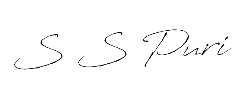 Make a beautiful signature design for name S S Puri. Use this online signature maker to create a handwritten signature for free. S S Puri signature style 6 images and pictures png