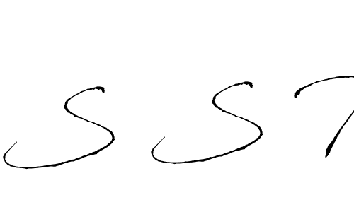 How to make S S R signature? Antro_Vectra is a professional autograph style. Create handwritten signature for S S R name. S S R signature style 6 images and pictures png