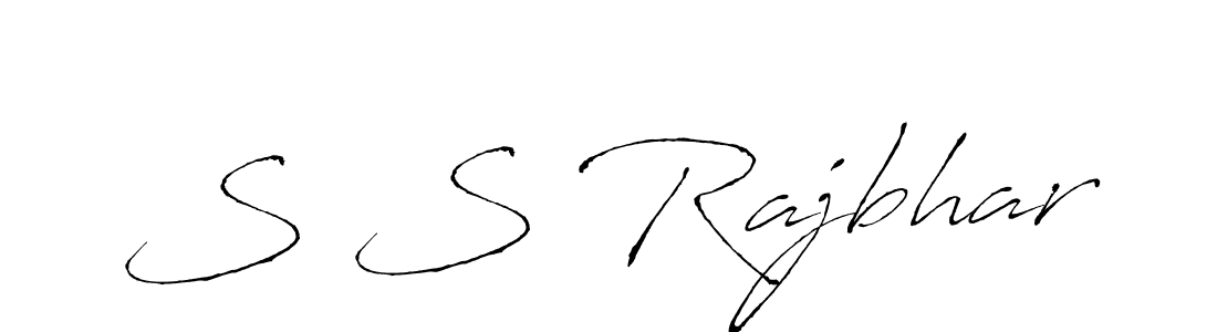 Make a beautiful signature design for name S S Rajbhar. With this signature (Antro_Vectra) style, you can create a handwritten signature for free. S S Rajbhar signature style 6 images and pictures png