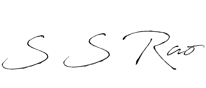 S S Rao stylish signature style. Best Handwritten Sign (Antro_Vectra) for my name. Handwritten Signature Collection Ideas for my name S S Rao. S S Rao signature style 6 images and pictures png